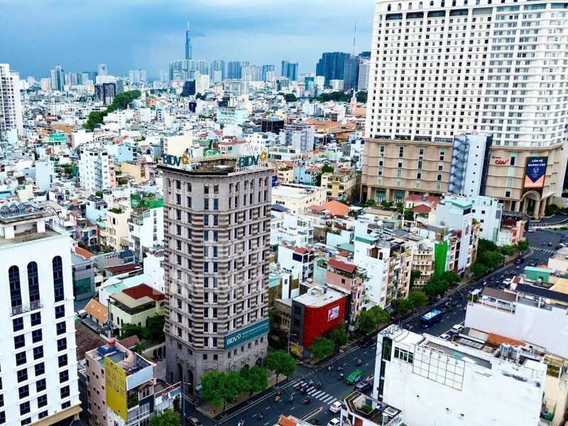 Bán Toà Nhà 4 mặt tiền 2 hầm 13 tầng đường Nam Kỳ Khởi Nghĩa và Võ Thị Sáu, Phường Tân Định, Quận 3